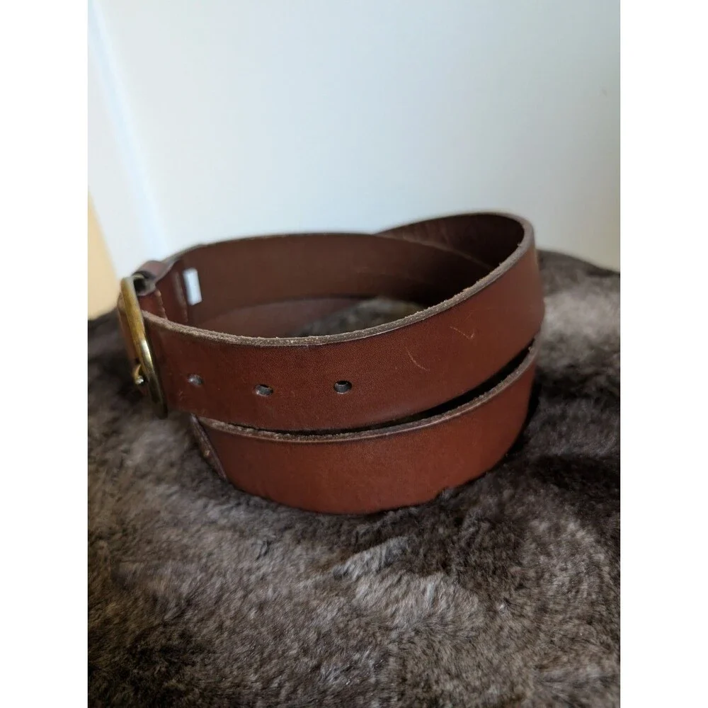Gap Leather Women's Belt  L Brown Distressed Western Cowboy Cowgirl Boho Rodeo